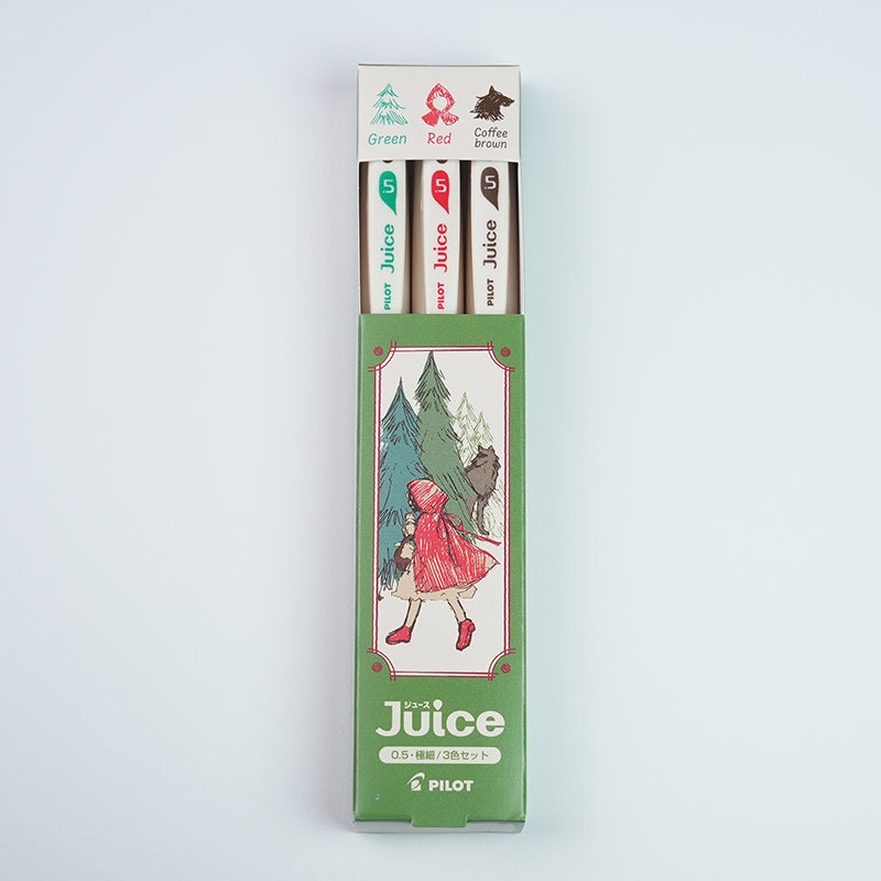 【CHL】PILOT Juice up 10週年限定第三彈 童話系列 0.5mm果汁筆三色組 小美人魚 小紅帽 綠野仙蹤 愛麗絲
